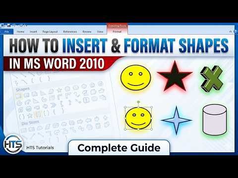 How to Insert Shapes and Format Them in MS Word 2010 | Complete Guide
