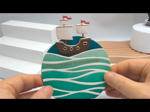 Ken Chien on Instagram: "New @concordand9th oceans and potions set makes a cute rocker card! (Along with the wavy card front die) #cardmaking #interactivecard #cardmakersofinstagram #concordand9th"