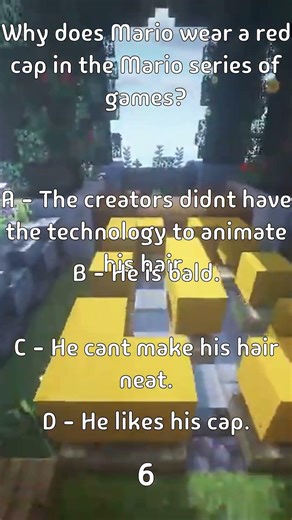 Why does Mario wear a red cap in the Mario series of games?