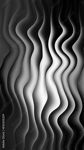 White seamless wave texture pattern. 3D interior wall panel pattern. White background of animation abstract waves. Vertical video.