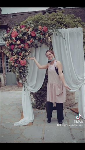 Création d’une arche de mariage fleurie - Cherry Wedding