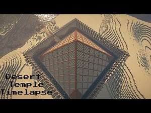 We built an Egyptian Pyramid in Minecraft! | Desert Temple Timelapse Build with Interior & Castle