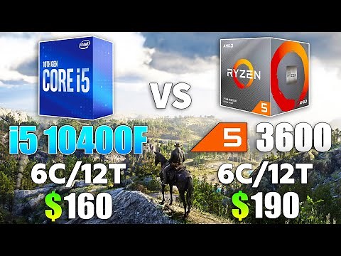 i5 10400F vs Ryzen 5 3600 Test in 10 Games