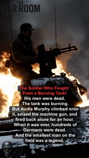 At just 19, Audie Murphy became America’s most decorated WWII soldier. Wounded and outnumbered, he held off an entire German company from atop a burning tank, earning the Medal of Honor, Silver Star, and Legion of Merit for his courage. #TheWarRoom #WWIIHistory #AudieMurphy #WarStories #Fblifestyle | The War Room