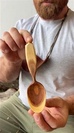 Apple Wood Spoon Carving Perfection #asmr #woodworking #axtundastl #spoon