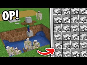 EASY Minecraft 1.21 Iron Farm [800+ Iron Per Hour]