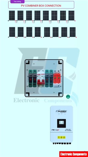 311K views · 3.1K reactions | Mastering Tow Strings PV Combiner Box Wiring #electronic #electrohouse #Electric #electrician #electronicmusic #electronics #electricianlife #electrical | 퐄퐥퐞퐜퐭퐫퐨퐧퐢퐜 퐂퐨퐦퐩퐨퐧퐞퐧퐭퐬 | Facebook