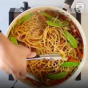 Making fresh pasta at home has never been easier! The Philips Pasta & Noodle Maker allows Charisse Yu to make carrot noodles for this family favorite Pancit Canton dish, at home, in as little as 10 minutes. | Philips Home Living