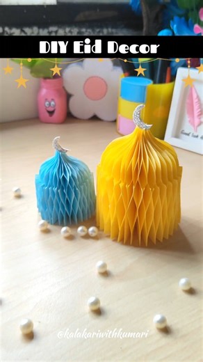 Ranjana on Instagram: "DIY Eid decor✨ Home decor idea . . . #reel #viral #eidmubarak #eid #diy #eidcrafts #papaercraft #handmade #trening #homedecor #instagram"
