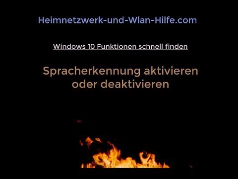Windows 10 Spracherkennung aktivieren oder deaktivieren
