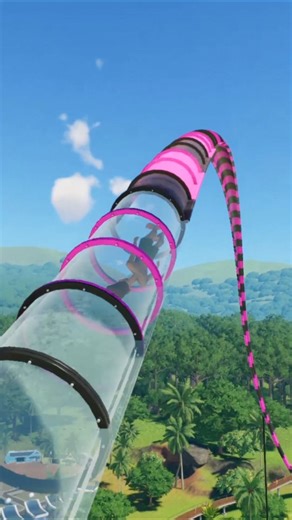 Pink Viper Watet Slide - Planet Coaster 2 #waterslide #waterpark #planetcoaster2
