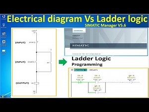 SIEMENS software SIMATIC Manager V5.6 tutorial part -1 "Electrical diagram VS Ladder logic"
