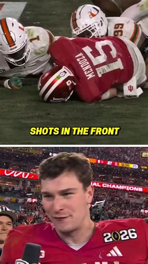 Fernando Mendoza on his epic 4th quarter, 4th down rushing play that ended up being the game-winning touchdown to beat Miami in the National Championship 🗣️ #fernandomendoza #indianahoosiers #miamihurricanes #nationalchampionship #cfp | The Final
