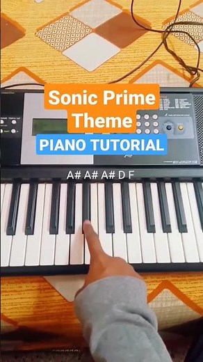 Sonic Prime Theme Piano Tutorial