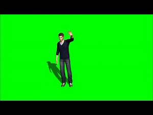 Greenscreen Person Waving (FREE DOWNLOAD)