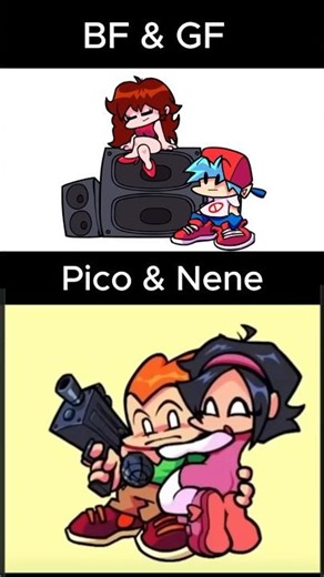 Sleep or Kiss? | FNF Pico X BF X Nene X GF Animation #fnf #fridaynightfunkin #shorts #fyp #fnfupdate