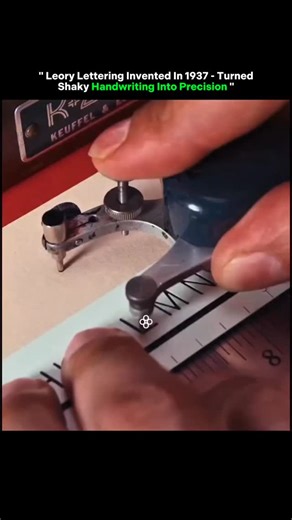 EROUN 007 on Instagram: "The Leroy lettering system was invented in 1937. The tool was developed by Jean-Pierre Leroy, a French engineer and draftsman. It was created to provide a mechanical solution for producing precise, uniform, and professional lettering for technical drawings and documents before the widespread use of computers. The Leroy system uses two main components: A template: This features engraved grooves in the shape of letters and symbols. A scriber: This mechanical arm holds a pe