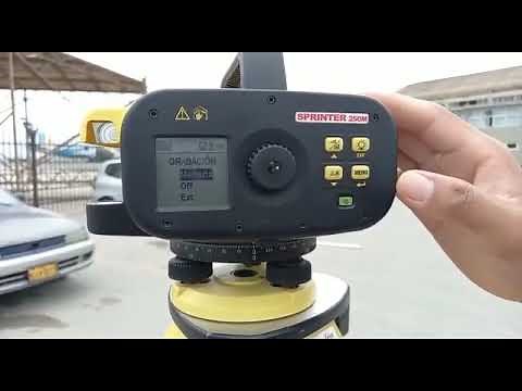 Iniciando una Nivelación con nivel Sprinter 250M