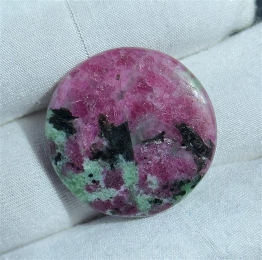 Natural Ruby Zoisite Cabochon – Unique Pink Green Anyolite Healing Crystal - Etsy