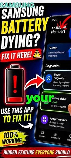 “It’s NOT Your Battery… This Is Why Your Samsung Dies So Fast ⚠️”S24/A04 Fix)"