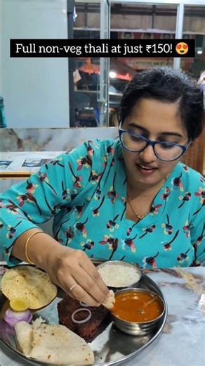 Non-veg thali at just ₹150! #explore #trending #viral #food #mumbai #nonvegthali #thali #chinese #yt