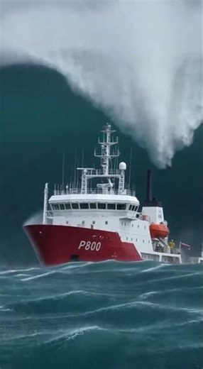 Ship Faces a Massive Rogue Wave! 🌊🚢