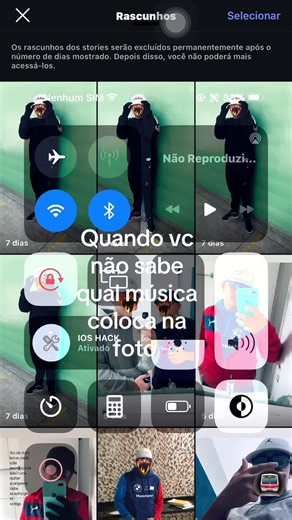 Quando você não sabe qual música colocar na foto