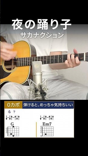 Yoru no Odoriko / Sakanaction - Acoustic Guitar Chords [B-Melody]