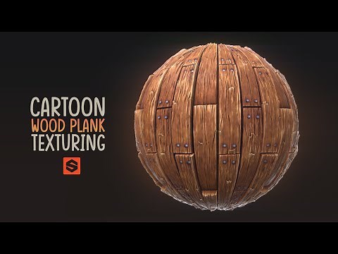 Stylised WOOD PLANK texture in SUBSTANCE DESIGNER