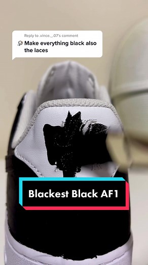 Transforming Nike AF1s with the Blackest Black Paint