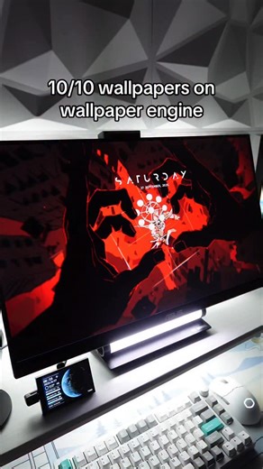 Brian Dinh | NIGHTPARADE on Instagram: "ALL WALLPAPERS  IN BIO Wallpaper Engine is on Steam. Rainmeter tutorial for the day/date is linked in my bio @nightxparade Comment "Wallpaper" and I'll send you the link to my wallpaper collections. #gamingsetup #pcsetup #pcgaming #pcgamer #wallpaperengine #wallpapers #wallpaper"