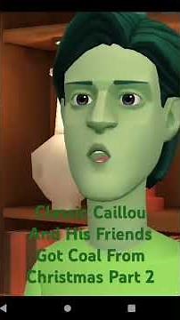 Classic Caillou And His Friends Got Coal From Christmas Pt. 2 #plotagon #classiccaillougetsgrounded