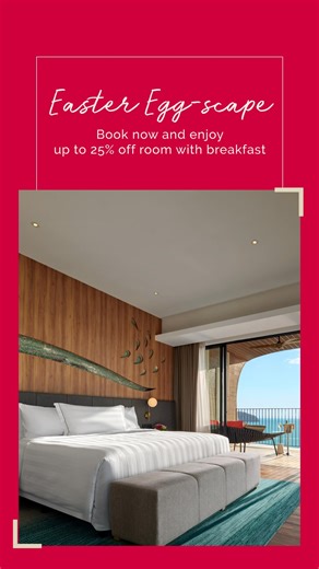 Crack open the Easter magic with a fun-filled escapade with us! Celebrate precious moments with your loved ones and enjoy up to 25% off stays, delightful breakfasts, Easter-themed welcome amenity and more. An Egg-stra special treat awaits! Book by 21 April 2025, for stays till 30 April 2025. | PARKROYAL Hotels & Resorts