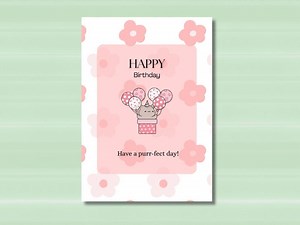 Cat Birthday Card - Funny Digital Card for Cat Lovers - Printable Birthday Card - Cute Instant Download Card With Cat Theme - Etsy Canada