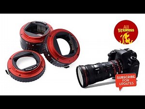 Andoer macro extension tube set with AF for Canon EF/EF-S lenses - Aliexpress unboxing (Quick Look)