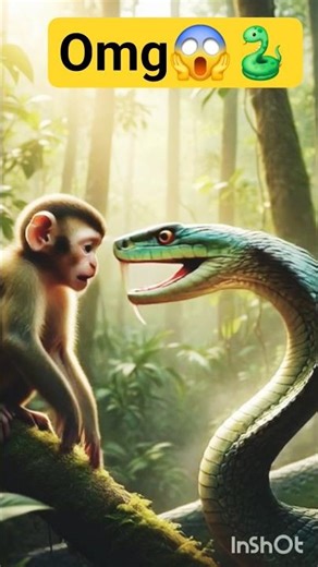 Baby Monkey vs Giant Snake 🐍 | Emotional Jungle Survival Story | 4K AI Short Film