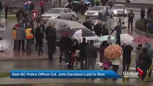 Slain BC police officer Cst. John Davidson laid to rest