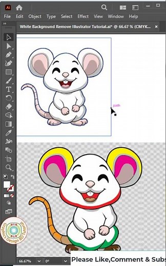 White Background Remove In Adobe Illustrator | Graphics Design | Adobe Illustrator