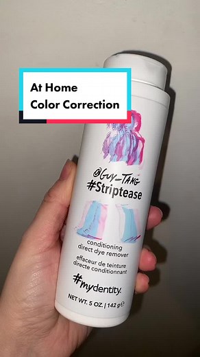 What’s your favorite color remover? Usually I use Malibu CPR with my clients but this was my first time using @guytang striptease direct dye color remover! & the first time on myself! I was so stoked being able to take my hair from a level 5/6 red-brown to a level 7 honey-brown in just one application like magick! #mydentity #guytang #guytang_mydentity #colorremover #colorcorrection #wella #colortouch #redbrown #honeybrown