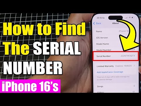 🔍 iPhone 16/16 Pro Max: How to Find The SERIAL NUMBER