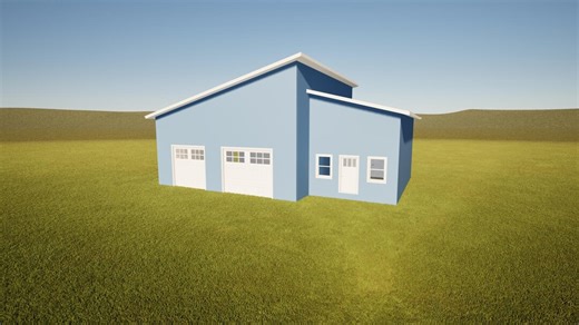 Barn House Plan: Modern Farmhouse Style, Small Home (PDF Blueprint) - Etsy