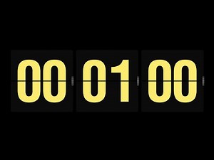 1 Minute Yellow Timer ⏱️ | Bright & Positive Countdown ☀️