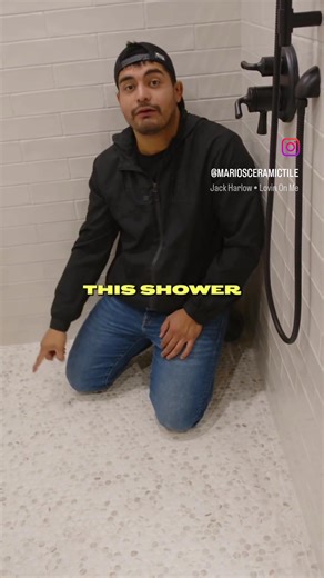 A golf ball doesn’t lie 🏌️‍♂️💦 Check out how perfectly this shower floor slopes — straight to the drain, just how it should! That’s the kind of detail that sets our showers apart. Clean slope, perfect drain, zero puddles. #TileWork #ShowerGoals #BathroomRemodel #Craftsmanship | Mario E Medrano