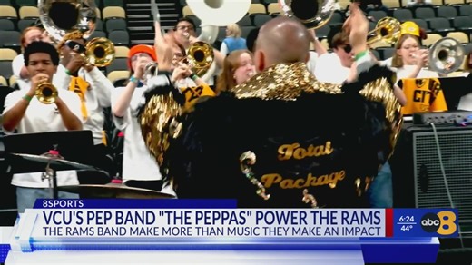 VCU pep band "The Peppas" power the Rams to the NCAA Tournament