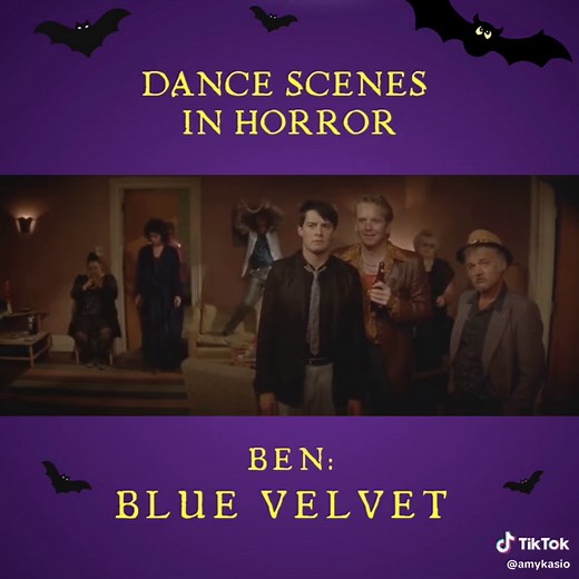 BLUE VELVET (1986) Directed by David Lynch. The discovery of a severed human ear found in a field leads a young man on an investigation related to a beautiful, mysterious nightclub singer and a group of criminals who have kidnapped her child. Song: by “In Dreams” Roy Orbison (1963). #horrordancing #horrormovies #bluevelvet
