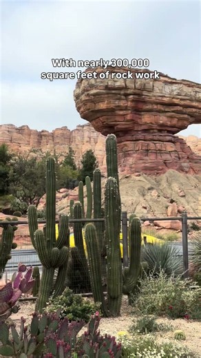 Cars Land’s Mountains Are Hiding an AMAZING Detail! 🤯🏔️ #disneyland