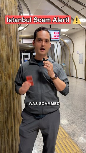 Going to share how I got scammed in the Istanbul metro—and how you can avoid it. Full story: As a first-time visitor, topping up the Istanbulkart can be confusing, especially with a foreign credit card. I had trouble at the machine when a man—who I’d just seen near the turnstiles and thought worked for the metro—offered to help. He spoke English, showed me how to properly insert the card, and quickly walked me through topping up about $5 USD. Then he asked if I wanted to add more for future ride