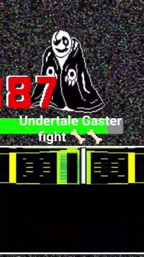 I made my own Gaster boss fight ☠️🦴🦴. #undertale. #deltarune.