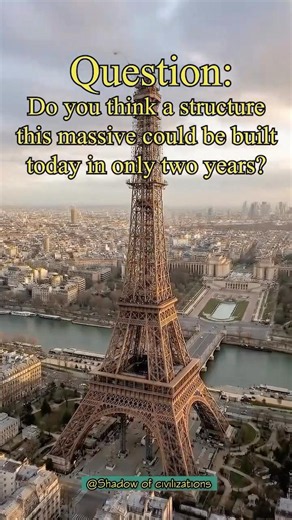The Eiffel Tower Was Built in Just 2 Years! #paris #france #eiffletower #history