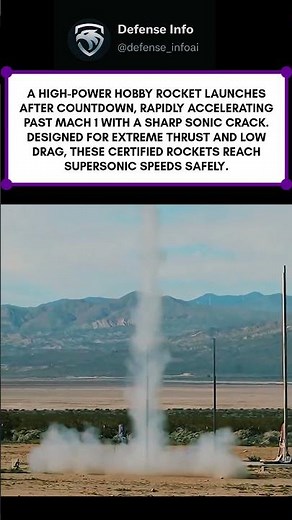 Insane Supersonic Rocket Launch | High-Power Hobby Rocket Breaks Mach 1 in Seconds cred rocketvlogs